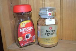 1x 190g of Douwe Egberts Medium Roast and 1x 200g Nescafe Instant Coffee