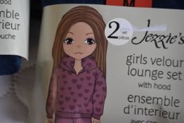 Three Jezzie’s Girl’s Velour Lounge Suits Size: S