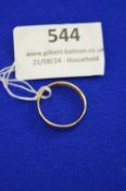 16ct Gold (Marked 18) Wedding Band 1.7g Size K