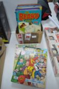 Vintage Children’s Annuals Including Rupert and Beano