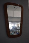 Retro Teak Framed Mirror