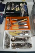 Three Trays of Cutlery