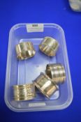 Five EPNS Napkin Rings