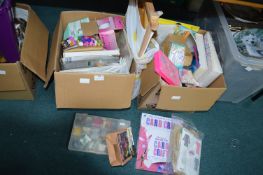 Two Boxes of Crafting Materials etc.