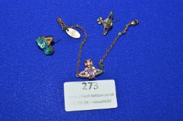 Vivian Westwood Costume Jewellery Earrings & Bracelet (AF)
