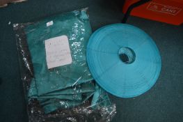 Pair of Curtains 5ft wide x 4’6” drop with Tiebacks and Matching Lampshade