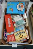 Vintage Card Games, Scrabble, Beatle, etc.