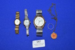 Three Wristwatches by Sekonda etc & Costume Jewellery