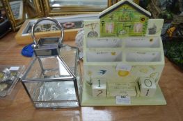 Garden Themed Calendar, and a LED Lantern