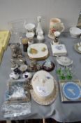 Decorative Pottery and Glassware, Ornaments, Vases, etc.