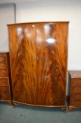 Bow Front Double Wardrobe