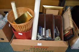 Home Wares Including Magazine Boxes, Picture Frames, CDs, etc.