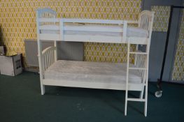 White Painted Single Width Bunkbed