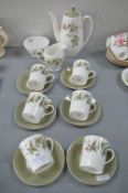 Royal Adile Arcadia Pattern Vintage Coffee Set 15pc