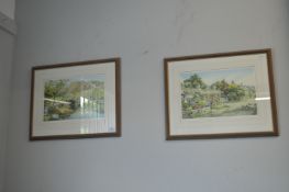 Pair of Lakeland Signed Prints by Judy Boyes