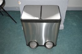 *Dual Compartment Steel Pedal Bin