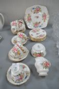Paragon Rose Pattern Tableware ~30pcs
