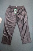 Hilary Radley Black Faux Leather Lady’s Trousers Size: XL
