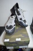Valentino Garavani Men’s Net Camo Grey & Silver Trainers Size: UK 9, EU 43