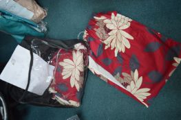 Two Pairs of Curtains 4’6” wide x 5ft drop with Tiebacks