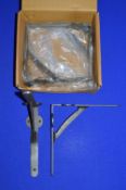 *Four Reproduction Antique Iron Shelf/Wall Brackets 7”x8”