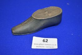 Victorian Pewter Shoe Snuff Box