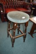Pub Stool with Upholstered Seat