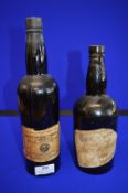 Two Period Whisky Bottles by Mackay, and The Army & Navy Society