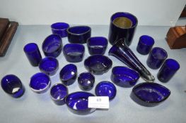Blue Glass Salt and Vase Liners