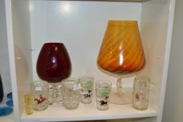 Vintage Drinking Glasses and Brandy Balloons
