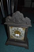 Pine Framed Mantel Clock for Spares/Repair