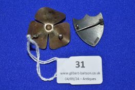 9ct Gold Cameo Pendant & Chain 2.1g gross (chain AF)