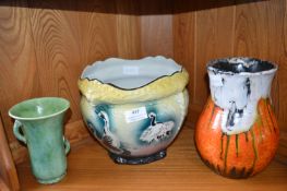 Three Vintage Vase and Planters