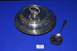 Mappin & Webb 10” Serving Dish with Cover, and a Spoon