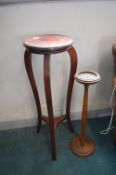 Mahogany Plant Stand plus Smokers Stand