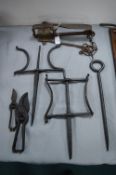 Wrought Iron Garden Streamline Wheels, Animal Trap, etc.