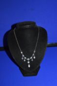 Edwardian Silver & Moonstone Necklace
