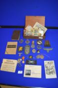 German Military Medals, Badges, Documents, Currency, etc. Including Iron Cross Medal and Pin Brooch