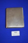 Hallmarked Sterling Silver Cigarette Case 1941, 160g