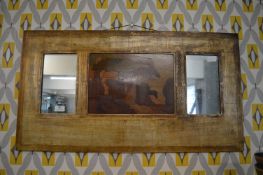 1960’s Marquetry Panelled Mirror