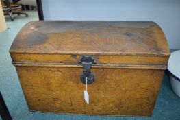 Victorian Dome Topped Metal Trunk