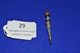 Hallmarked Sterling Silver Brooch with Gemstones – Birmingham 1909