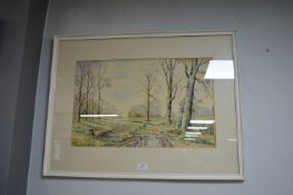 Original Watercolour “The Farm Track, Walkington” by D.G. Deanes 1975