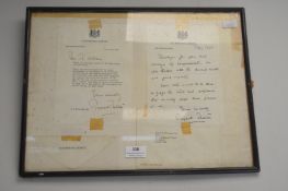 Two Signed Letters by Margret Thatcher
