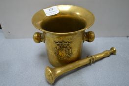 Brass Pestle & Mortar