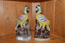 Pair of Decorative Flatback Bird Figures