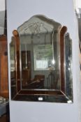 1930’s Two Tone Bevelled Edge Mirror