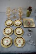 Decorative China and Glassware, and a Torquay Pottery Fish Vase (AF)