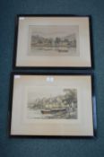 Two Original Etching by Henry G. Walker, and Locke Goil