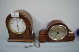 Two Small 1930’s Mantel Clocks